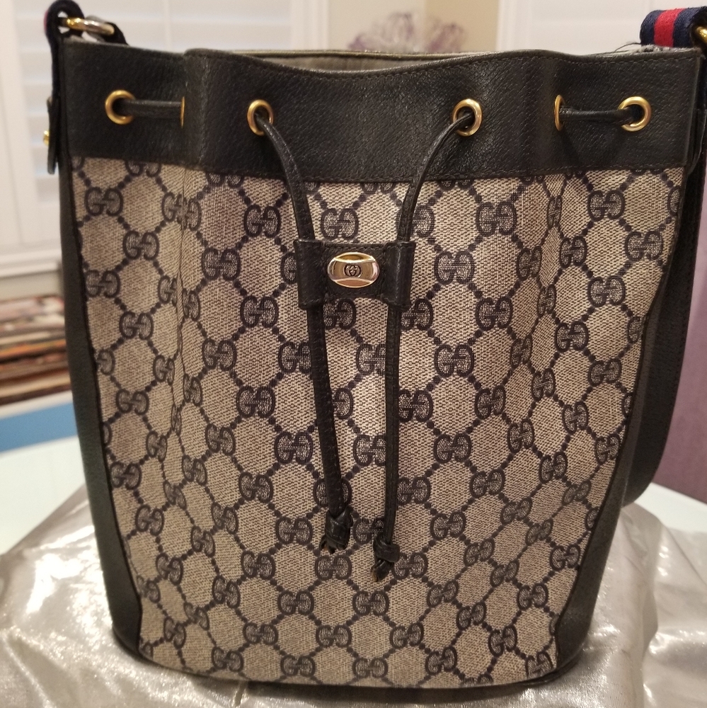 Authentic Vintage Gucci Boston Drawstring Bag